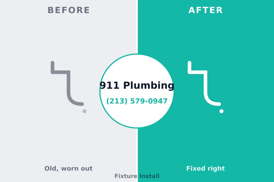 Before and after: plumbing company Smithfield, PA